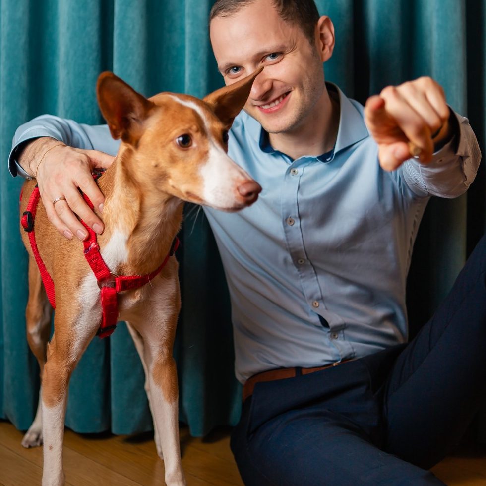 Teammitglied mit Praxishund